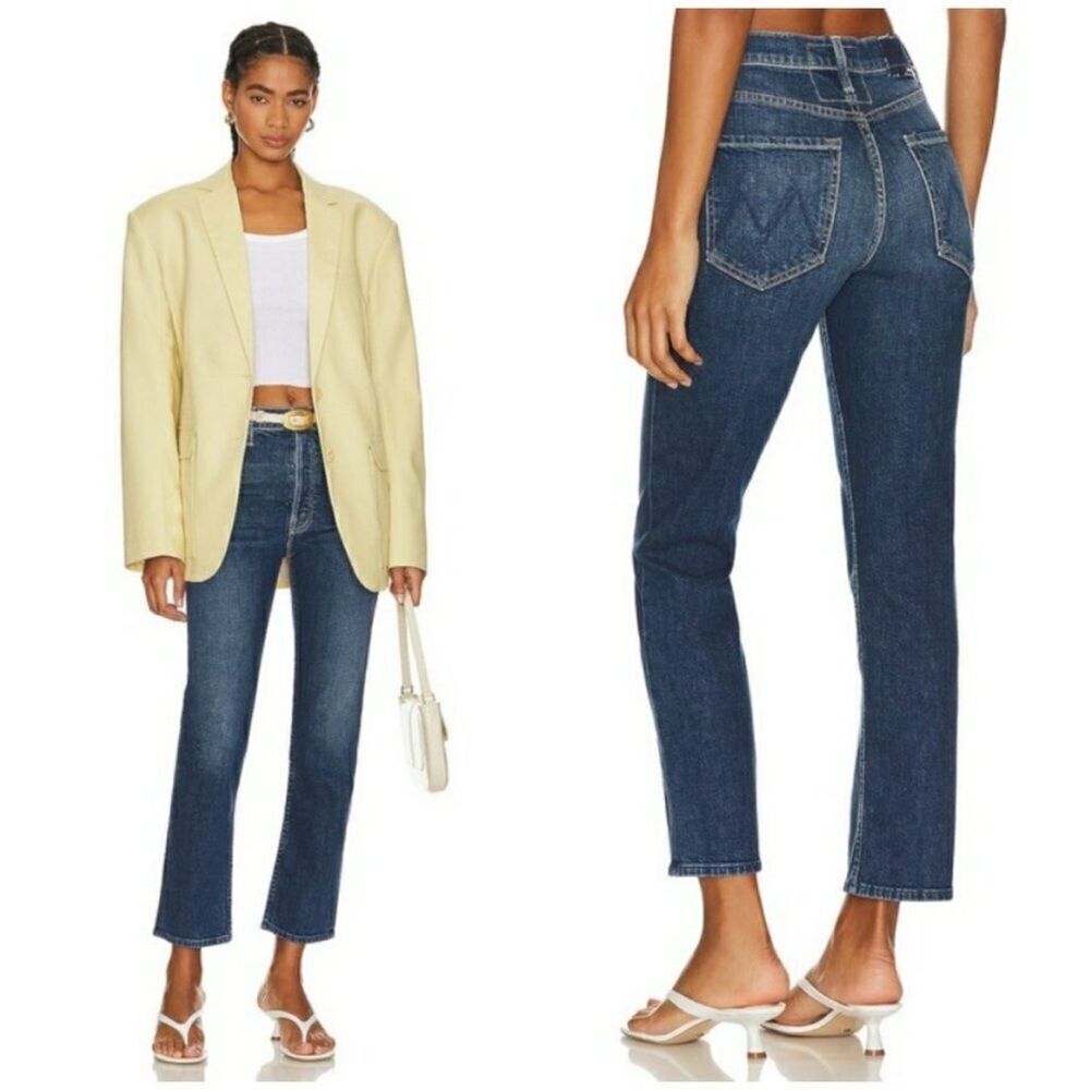NEW MOTHER The Tomcat Straight leg Jeans ~ in “Cannonball” dark wash